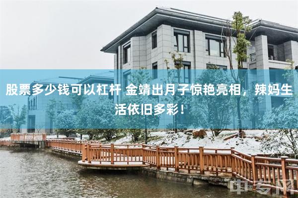 股票多少钱可以杠杆 金靖出月子惊艳亮相，辣妈生活依旧多彩！