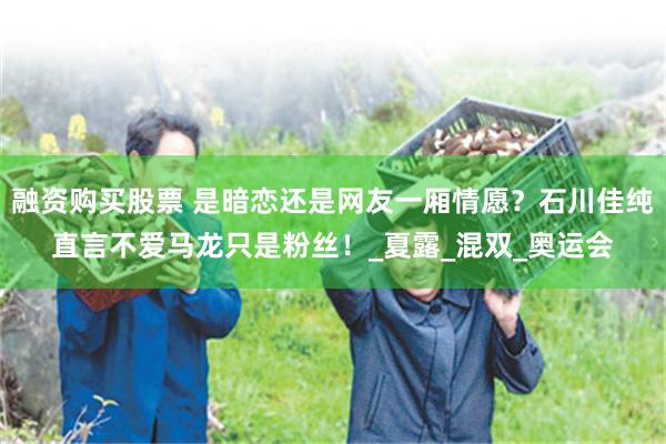 融资购买股票 是暗恋还是网友一厢情愿？石川佳纯直言不爱马龙只是粉丝！_夏露_混双_奥运会