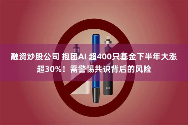融资炒股公司 抱团AI 超400只基金下半年大涨超30%！需警惕共识背后的风险